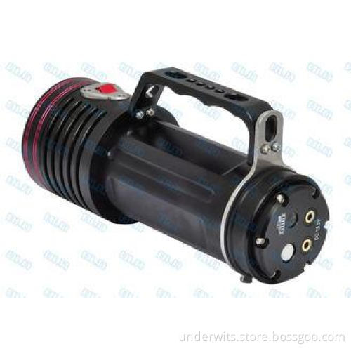 DG70W Goodman Handle LED Diving Light 6500 Lumens with Red